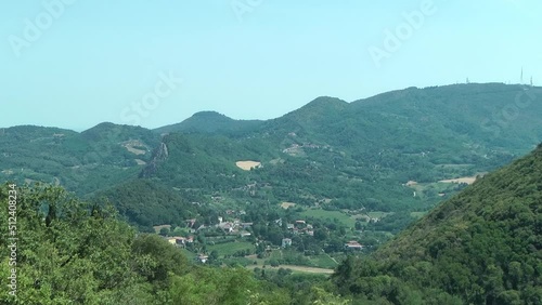 View of the central part of the Euganean hills (Italy) photo