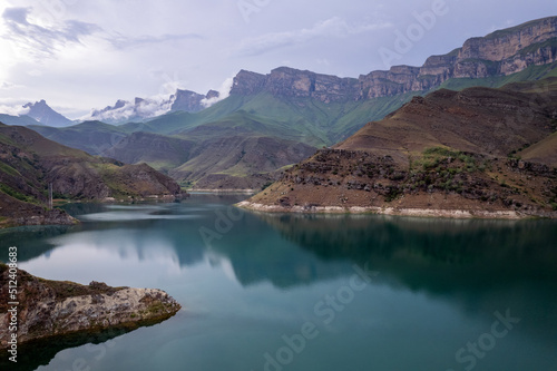 Lake Gizhgit in Kabardino-Balkaria in early summer
