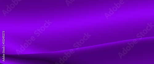 Abstract Purple 3D banner design in bright purplish & violet color gradients with a copy space & waves shape. Used for social media graphics like post covers, stories, profiles & virtual backgrounds.