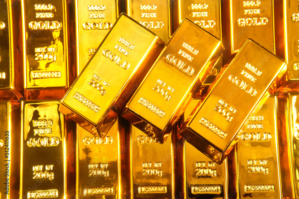 Gold bars on background, Business and Financial concepts. Gold bars on background, Business and Financial concepts.