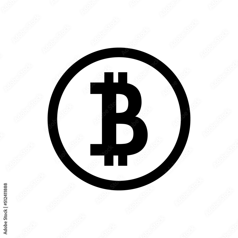 Bitcoin logo. Crypto currency btc vector icon. Bitcoin logo. Crypto currency btc vector icon.