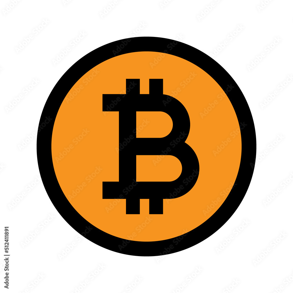 Bitcoin logo. Crypto currency btc vector icon. Bitcoin logo. Crypto currency btc vector icon.