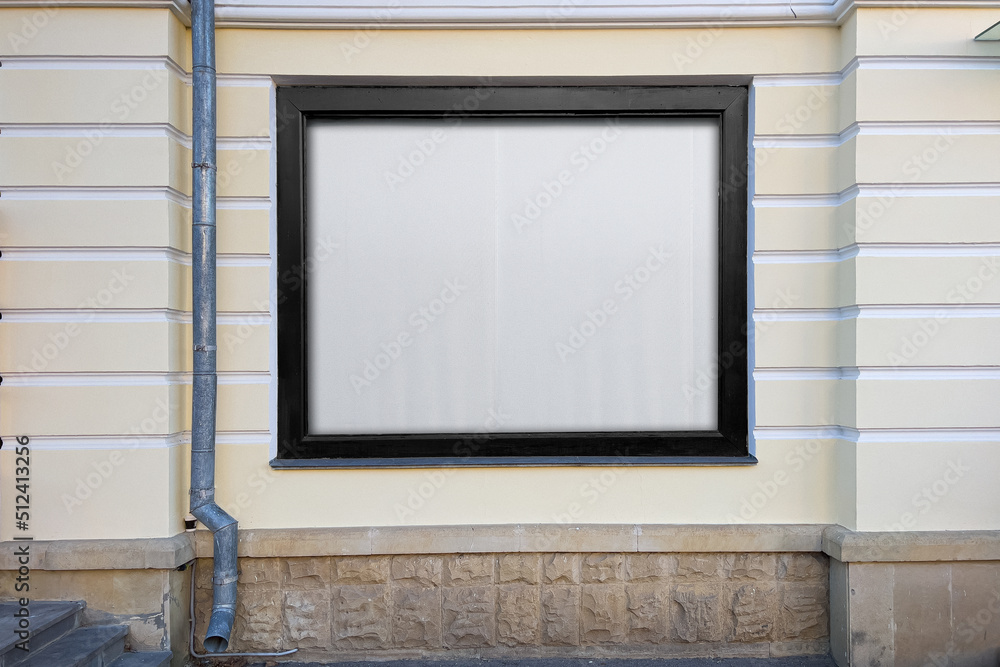 Clear Billboard and Wall Poster Mockup Clear Billboard and Wall Poster Mockup