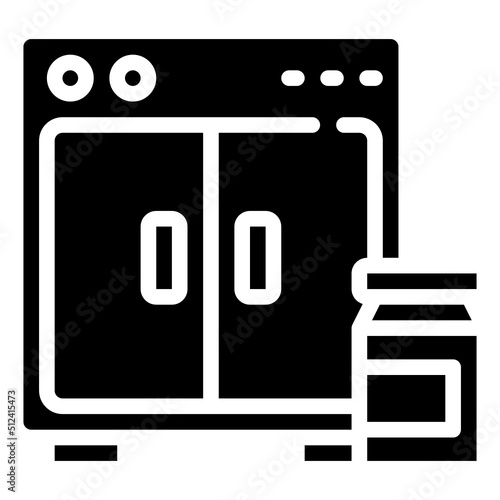 FREEZER glyph icon,linear,outline,graphic,illustration