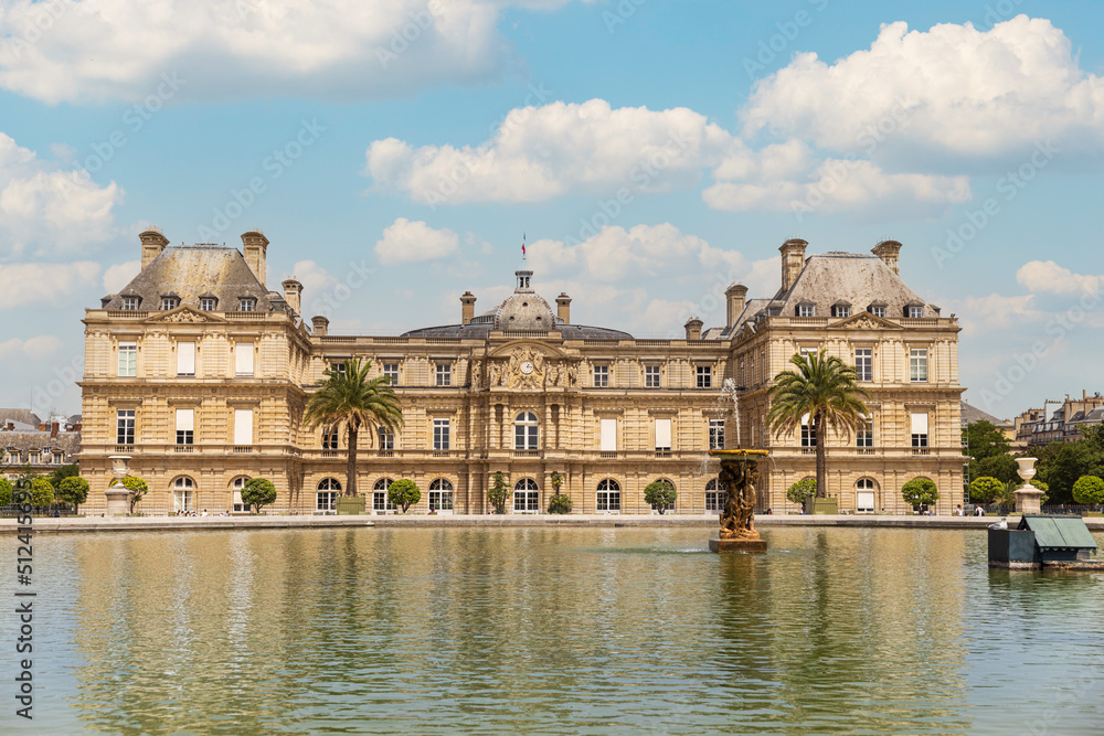 The Luxembourg Palace in The Jardin du Luxembourg