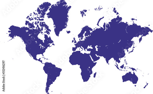 Blue earth world map design