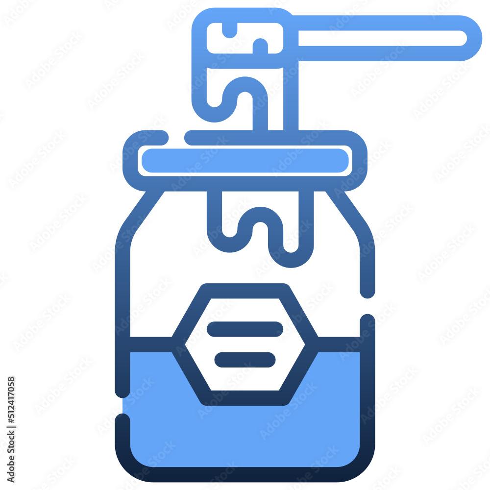 HONEY JAR Gradient icon,linear,outline,graphic,illustration HONEY JAR Gradient icon,linear,outline,graphic,illustration