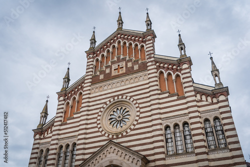 Facade of Piazzola sul Brenta Dome, Padua, Veneto, Italy, Europe