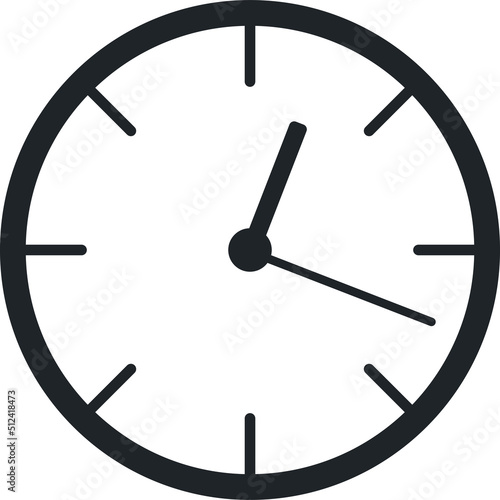Clock icon clipart design illustration