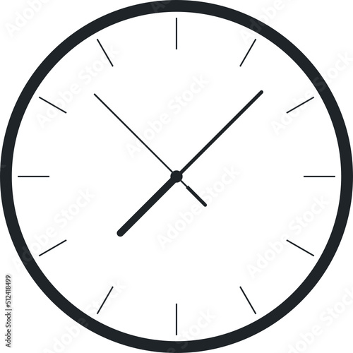 Clock icon clipart design illustration