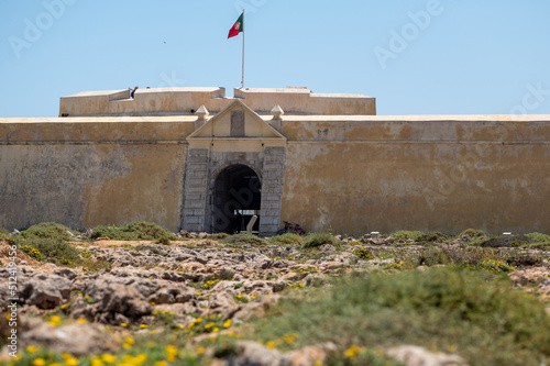 Fortaleza de Sangre in the Algarve, Portugal in summer