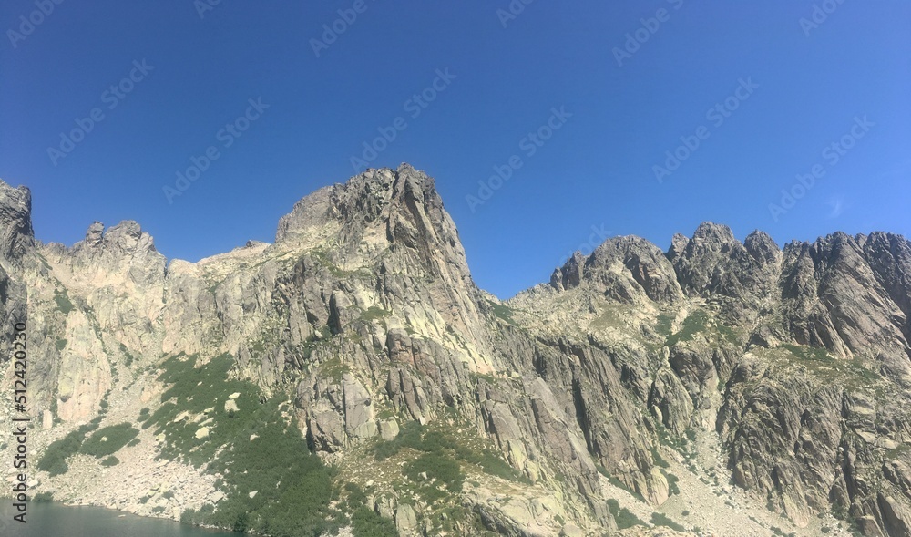 landscape with blue sky