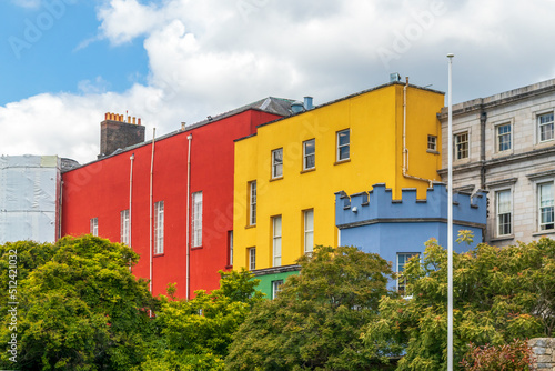 Wall Mural Dublin Castle and Dubh Linn Garden in Dublin, Ireland