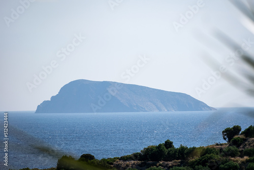 View of a small island in Crete