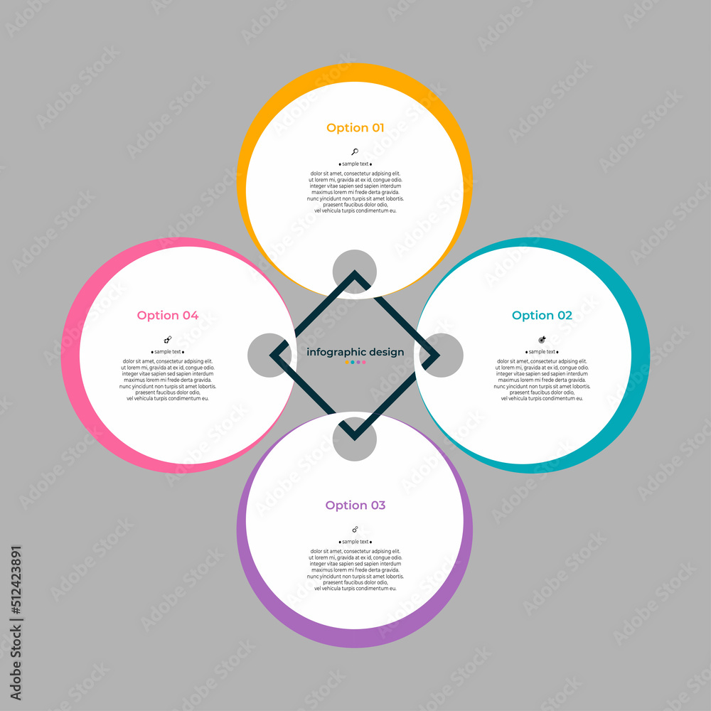 Fototapeta premium steps timeline infographic template design
