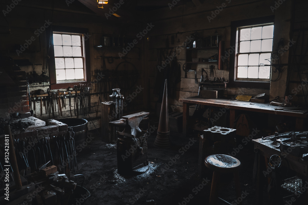 Old antique workshop Old antique workshop