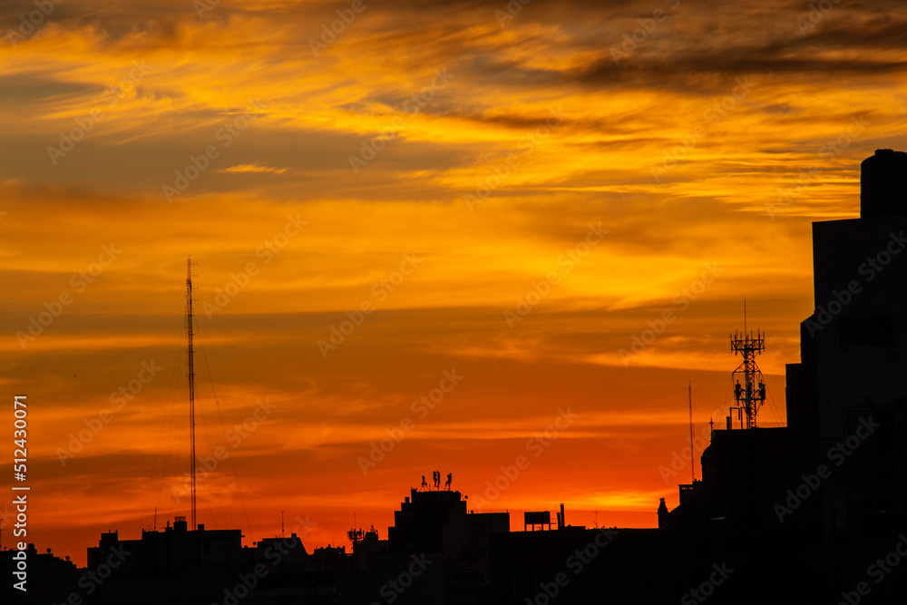 Sunset in the city Sunset in the city