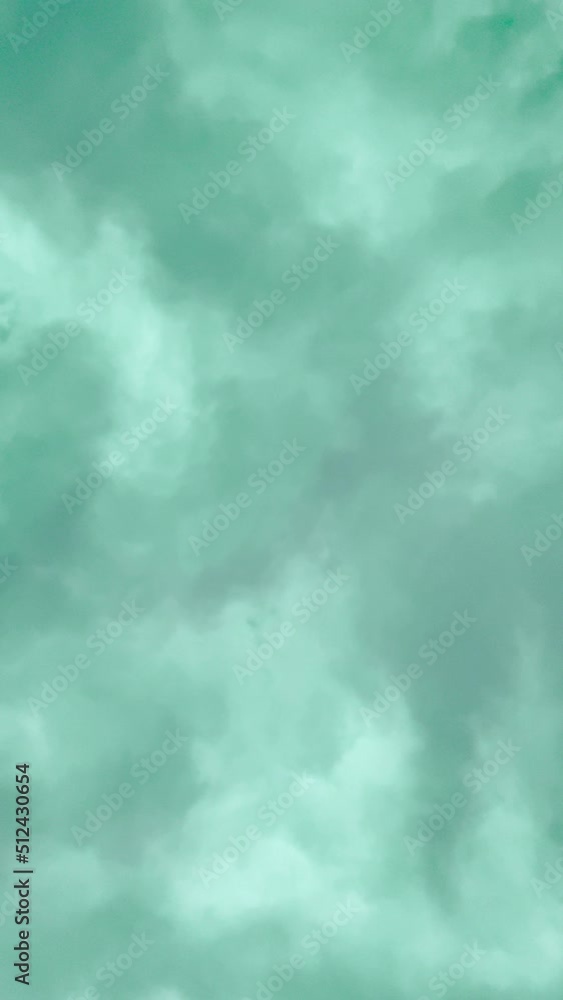 Looking Up at Fantasy Green Clouds Clouds in the Sky Looking Up at Fantasy Green Clouds Clouds in the Sky