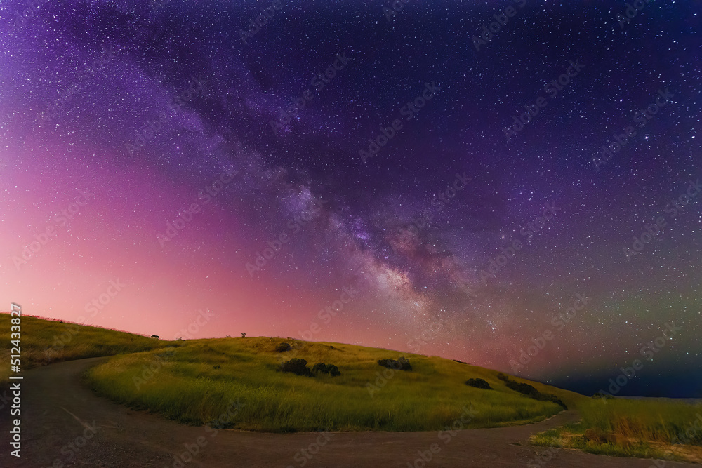 Milky Way Over San Mateo Open Air Preserve California Milky Way Over San Mateo Open Air Preserve California