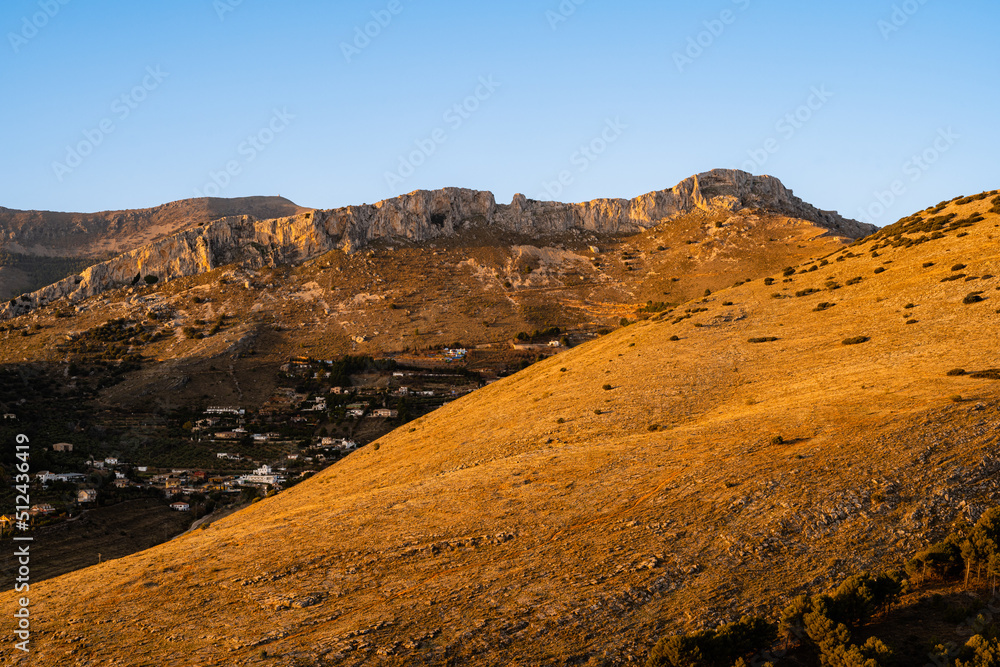 Landscape photography of La Mella, one of the mountains in Jaen, at dawn