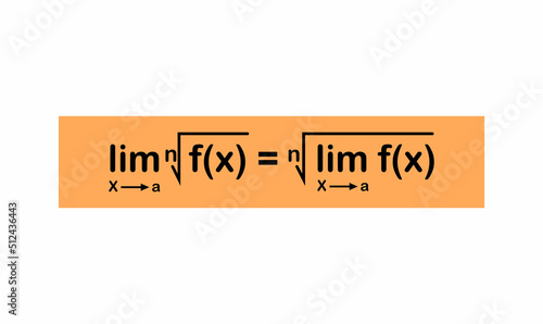 Root law for limits in mathematics