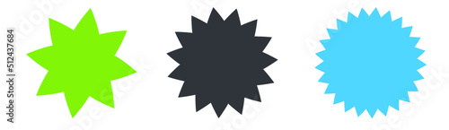Flower Badge Abstract Background icon