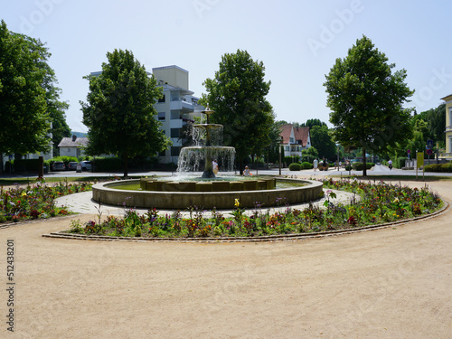 ein schöner Springbrunnen in Bad Pyrmont 