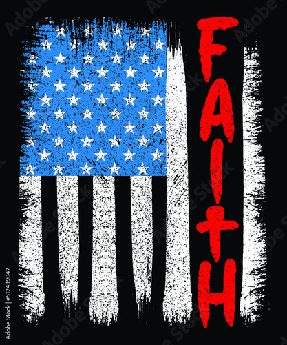 Faith American Flag Shirt, 4th Of July Faith Shirt, Red Line Shirt, American Flag Jesus Shirt, Jesus Cros Shirt, 4th Of July Independence Day Shirt, USA Flag Shirt Print Template