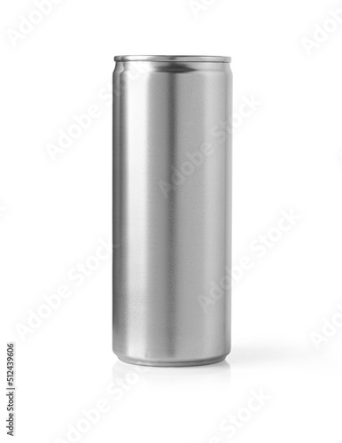 Foto Aluminum can on white