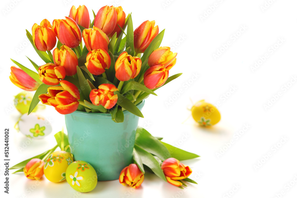 yellow tulips and eggs yellow tulips and eggs