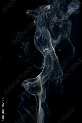 smoke on a dark background in high resolution