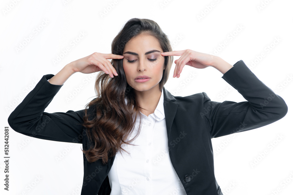 Sexy sensual business woman portrait. Fashion businesswoman in suit isolated on white studio background. Business women vogue style. Sexy sensual business woman portrait. Fashion businesswoman in suit isolated on white studio background. Business women vogue style.