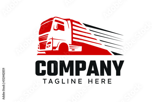 transportation truck logo  