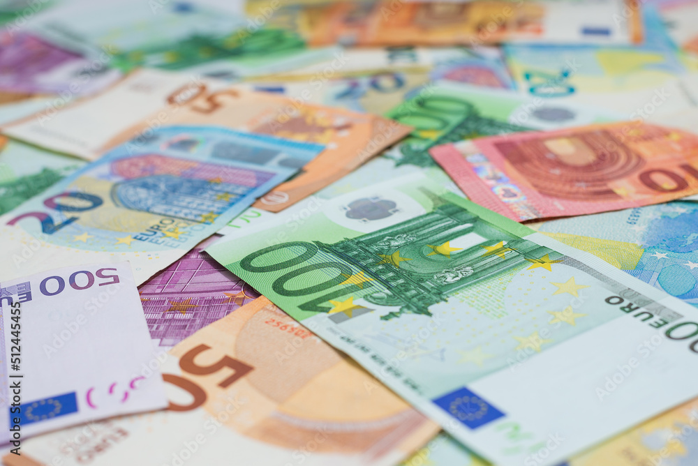 Euro banknotes