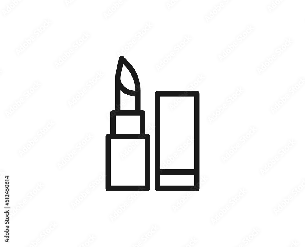 Beauty line icon on white background Beauty line icon on white background