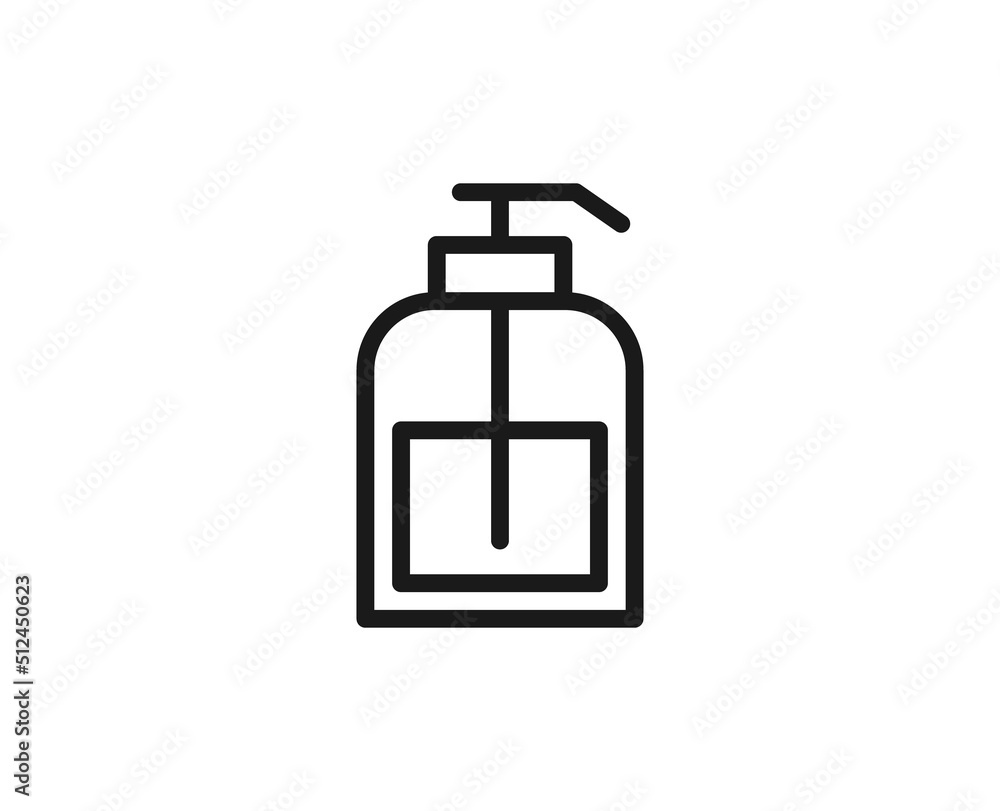 Beauty line icon on white background Beauty line icon on white background