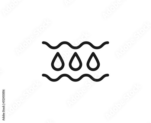 Beauty line icon on white background