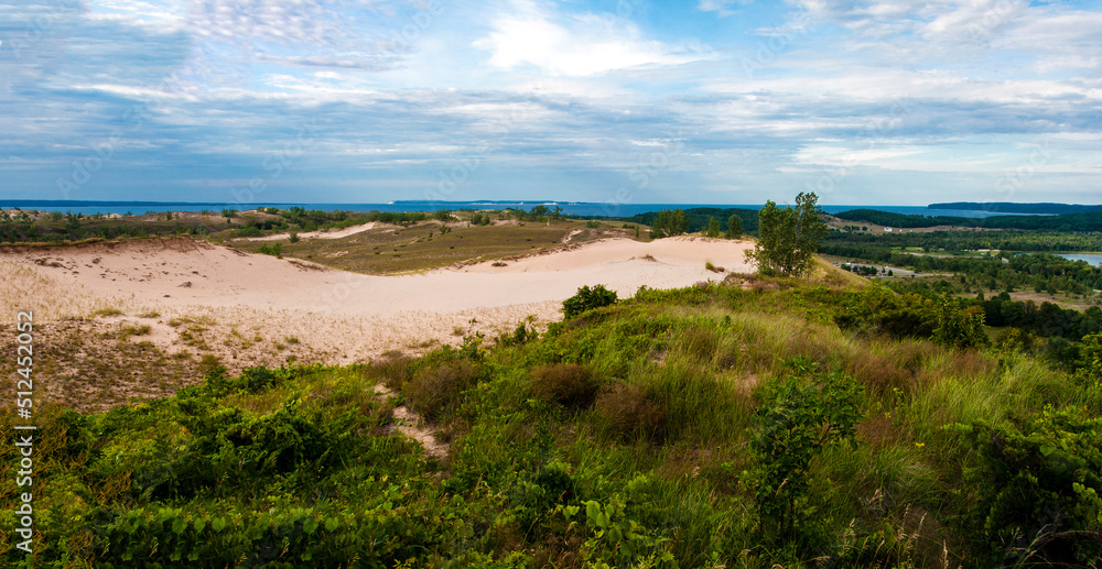 Sleeping Bear Dunes National Lakeshore in Summer, Michigan