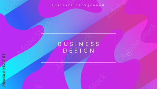 Liquid Layout. Multicolor Presentation. Modern Concept. Wavy Lan