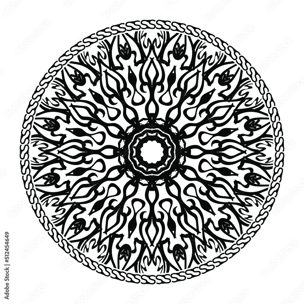 Vector round abstract circle. Mandala style. Vector round abstract circle. Mandala style.