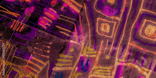 Yellow Avant Garde. Chocolate Patchworks Geometria. Brown Patchwork Rug Pattern. Yellow Drawing. Print Geometric.