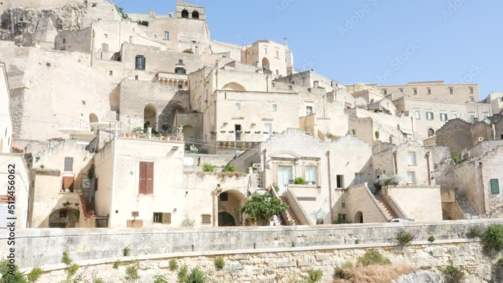 Matera, Italy, view of the houses inside the Sassi Matera, Italy, view of the houses inside the Sassi