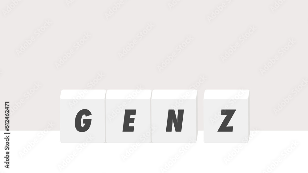 GEN Zの文字が入った白いブロック - シンプルでおしゃれなZ世代のイメージイラスト素材
GEN Zの文字が入った白いブロック - シンプルでおしゃれなZ世代のイメージイラスト素材