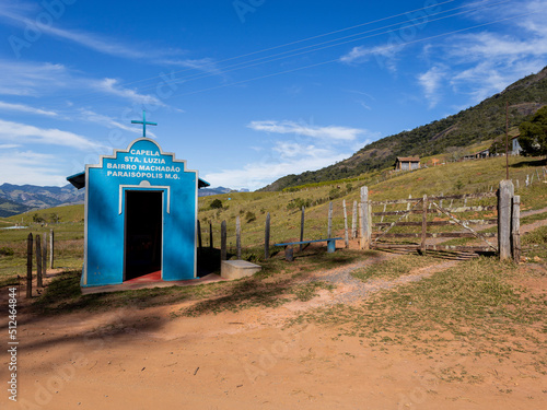 Paraisópolis, Minas Gerais, Brasil: Capela Santa Luiza, no bairro Machadão no Caminho da Fé na Serra da Mantiqueira photo