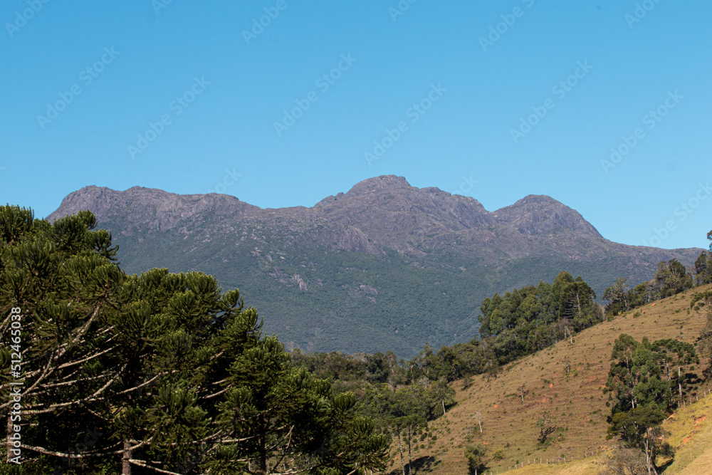 Marmelópolis, Minas Gerais, Brasil: Pico do Marins visto da estrada de Marmelópolisl no Sul de Minas na Serra da Mantiqueira