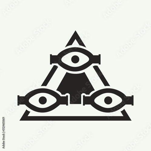 Salubri vampire clan in flat style vector illustration. photo