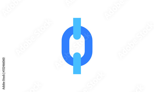 chain intermediate  color icon. Isolated vector illustration