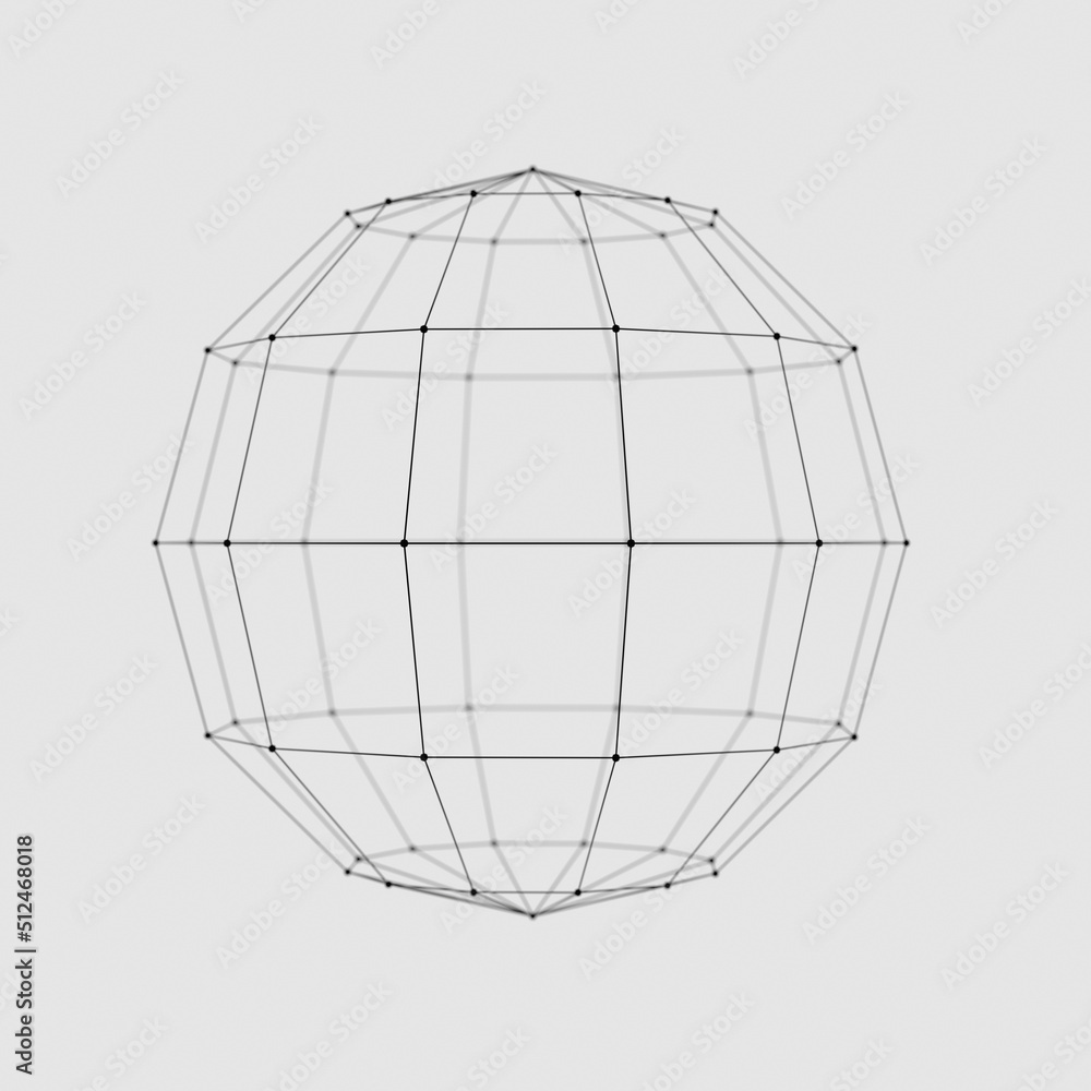 Abstract sphere geometric connect lines and dots. Abstract sphere geometric connect lines and dots.