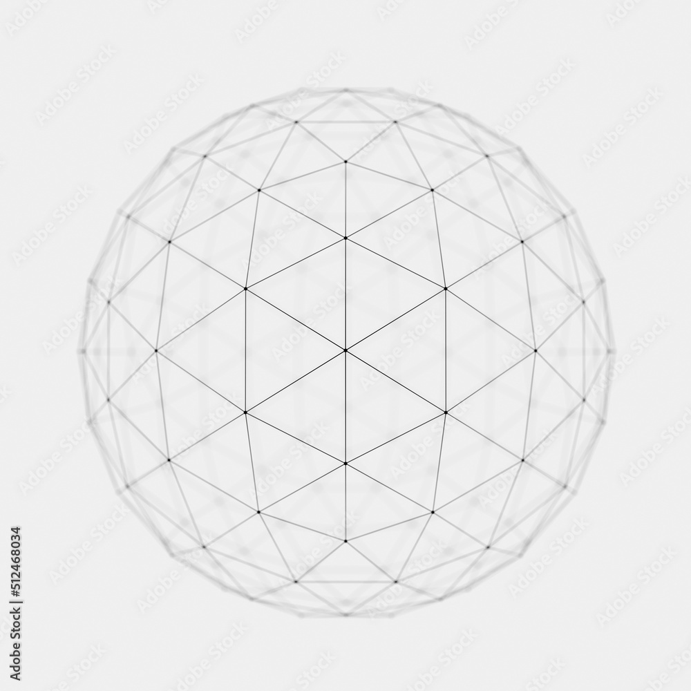 Abstract sphere geometric connect lines and dots. Abstract sphere geometric connect lines and dots.