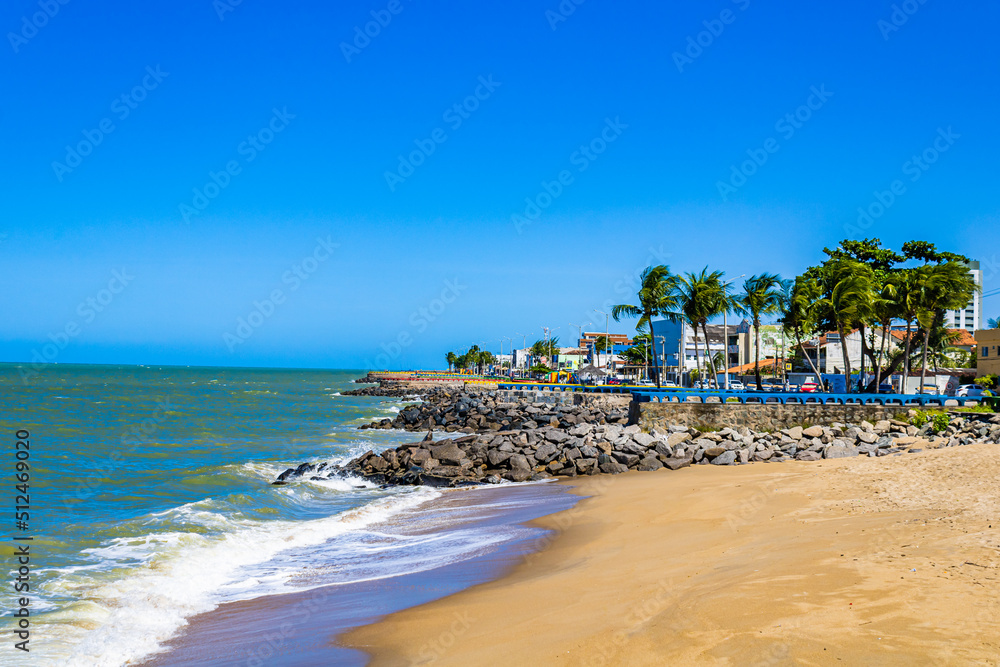 Olinda Beach on the coast of Pernambuco State, Brazil. 